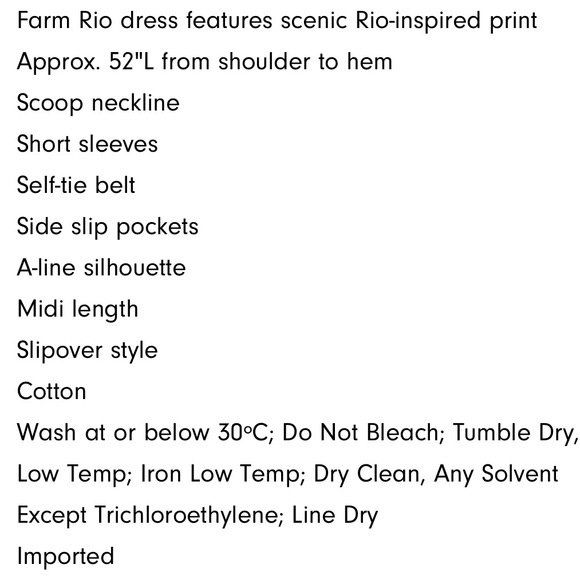 Farm Rio Graphic Rio Maxi Dress-Color Small-Color-Graphic Rio. NWT - Picture 8 of 8